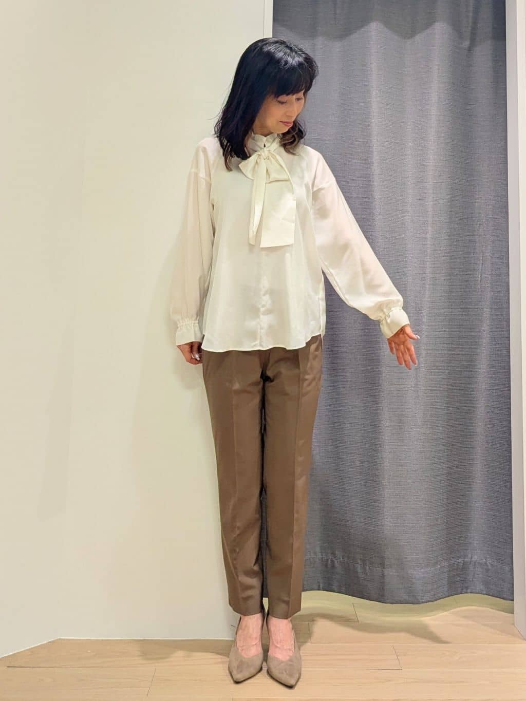miiさんの「INDIVI｜ミンク調フェイクファージレ」を使ったコーディネート