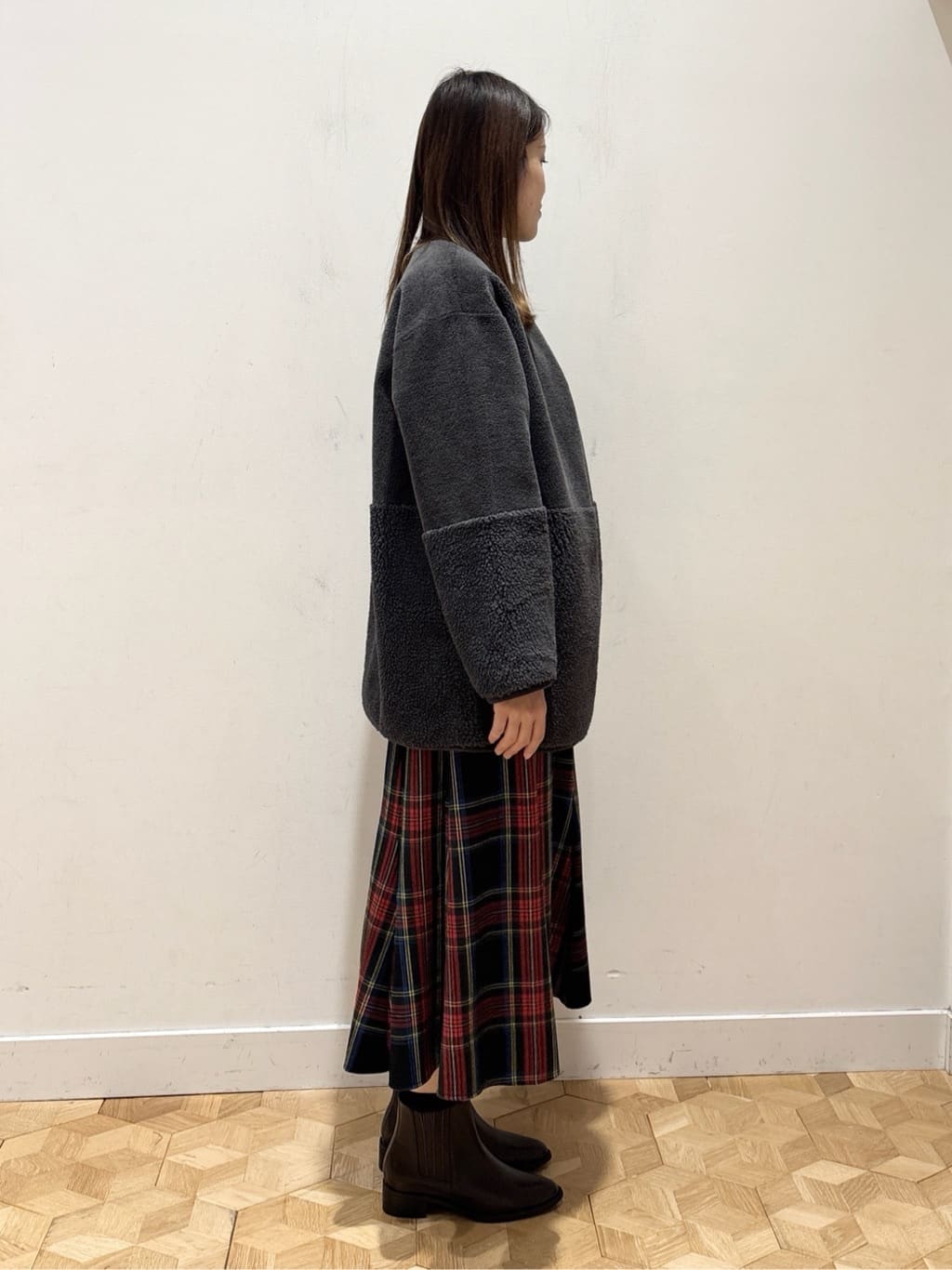 YUMIさんの「Dessin｜【2WAY】フェイクムートンコート」を使ったコーディネート