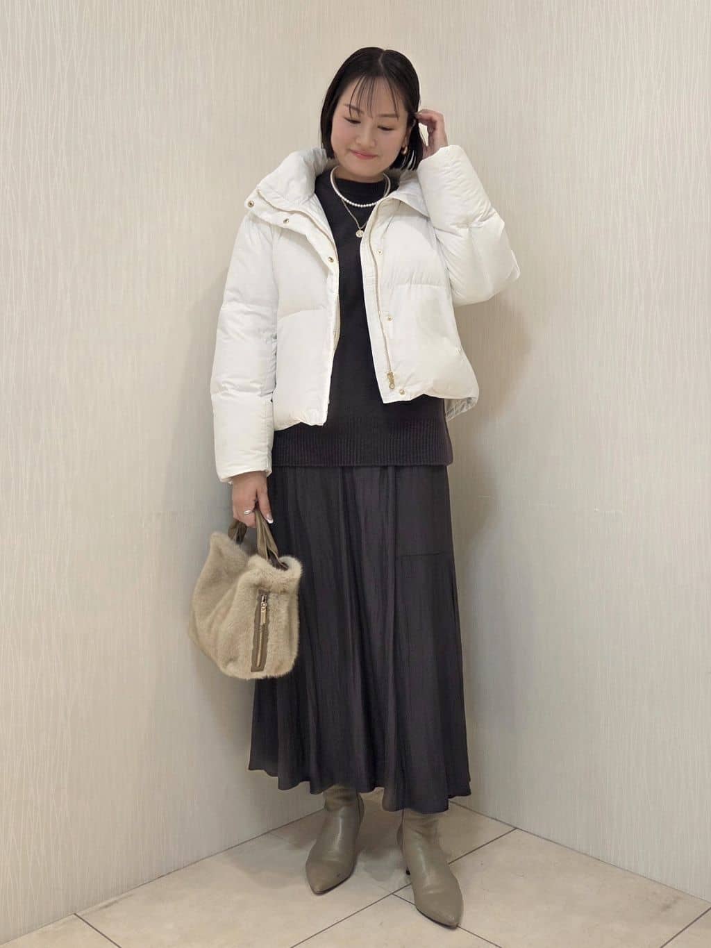 naokoさんの「UNTITLED｜【トレンド/撥水機能/防寒】ショートダウンコート」を使ったコーディネート