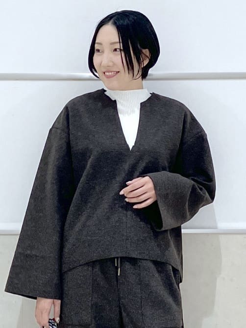 eriko さんの「Dessin｜【撥水・2WAY】ミュラーダウンコートミドル丈」を使ったコーディネート