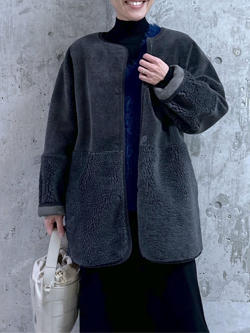 kumiさんの「Dessin｜【2WAY】フェイクムートンコート」を使ったコーディネート