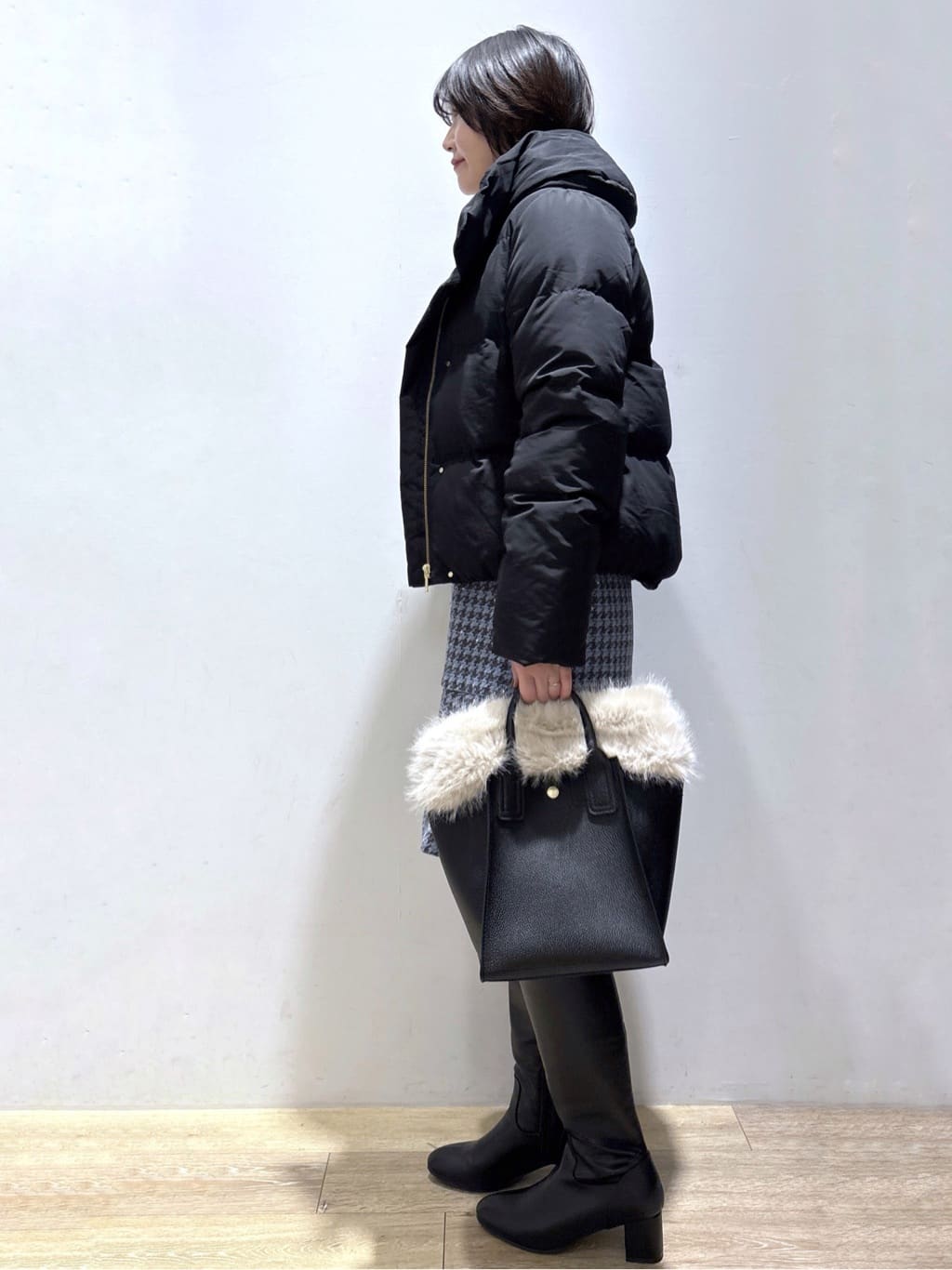 mizukiさんの「index｜KAWADAダウンショートコート【撥水／洗濯機OK／静電気防止裏地】《XS～LL》」を使ったコーディネート
