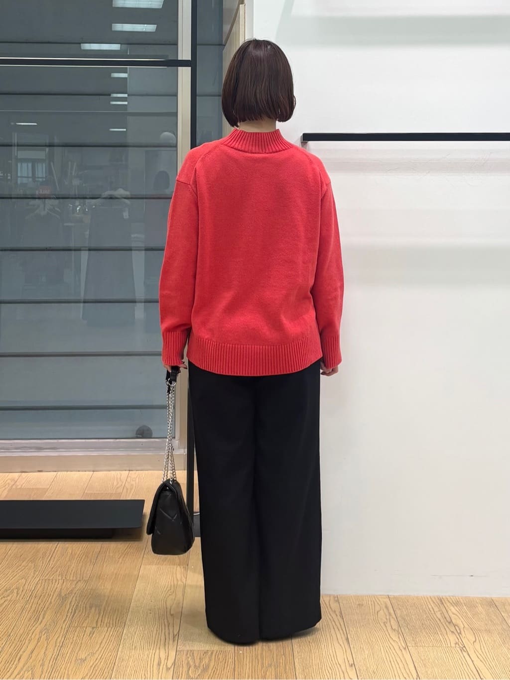 asamiさんの「INDIVI｜【褒められパンツ／ウール混】ウォームウール ワイドパンツ」を使ったコーディネート
