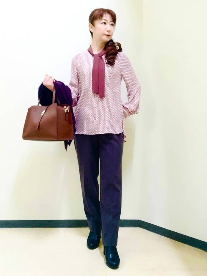 花さんの「Reflect｜【ちくちくしない／アンサンブル可／通勤におすすめ◎】オフボディ着流しカーディガン」を使ったコーディネート