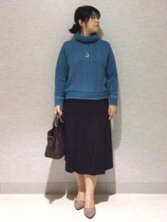 sakoさんの「Reflect｜【SS-4Lサイズ／衿が顔に当たらない◎】スタンドネックミドルコート」を使ったコーディネート