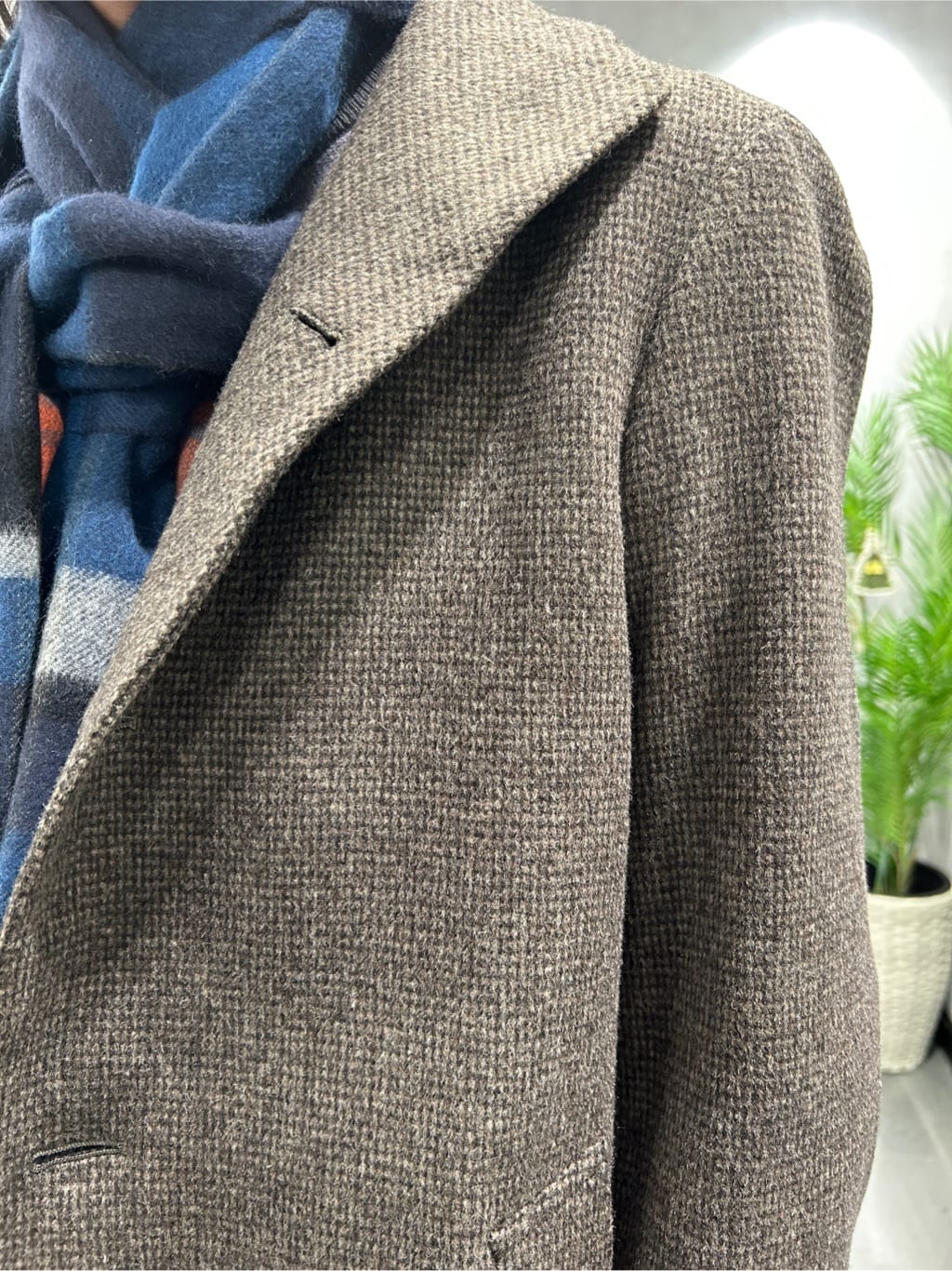 ruiさんの「TAKEO KIKUCHI｜ランダム チェック ジャカード ニット」を使ったコーディネート