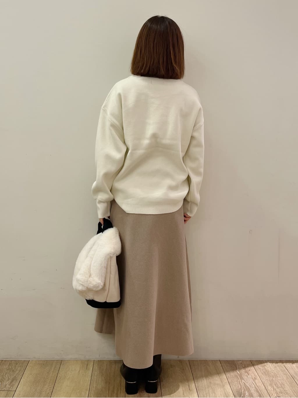 kcさんの「OPAQUE.CLIP｜ガラスパールロングネックレス」を使ったコーディネート