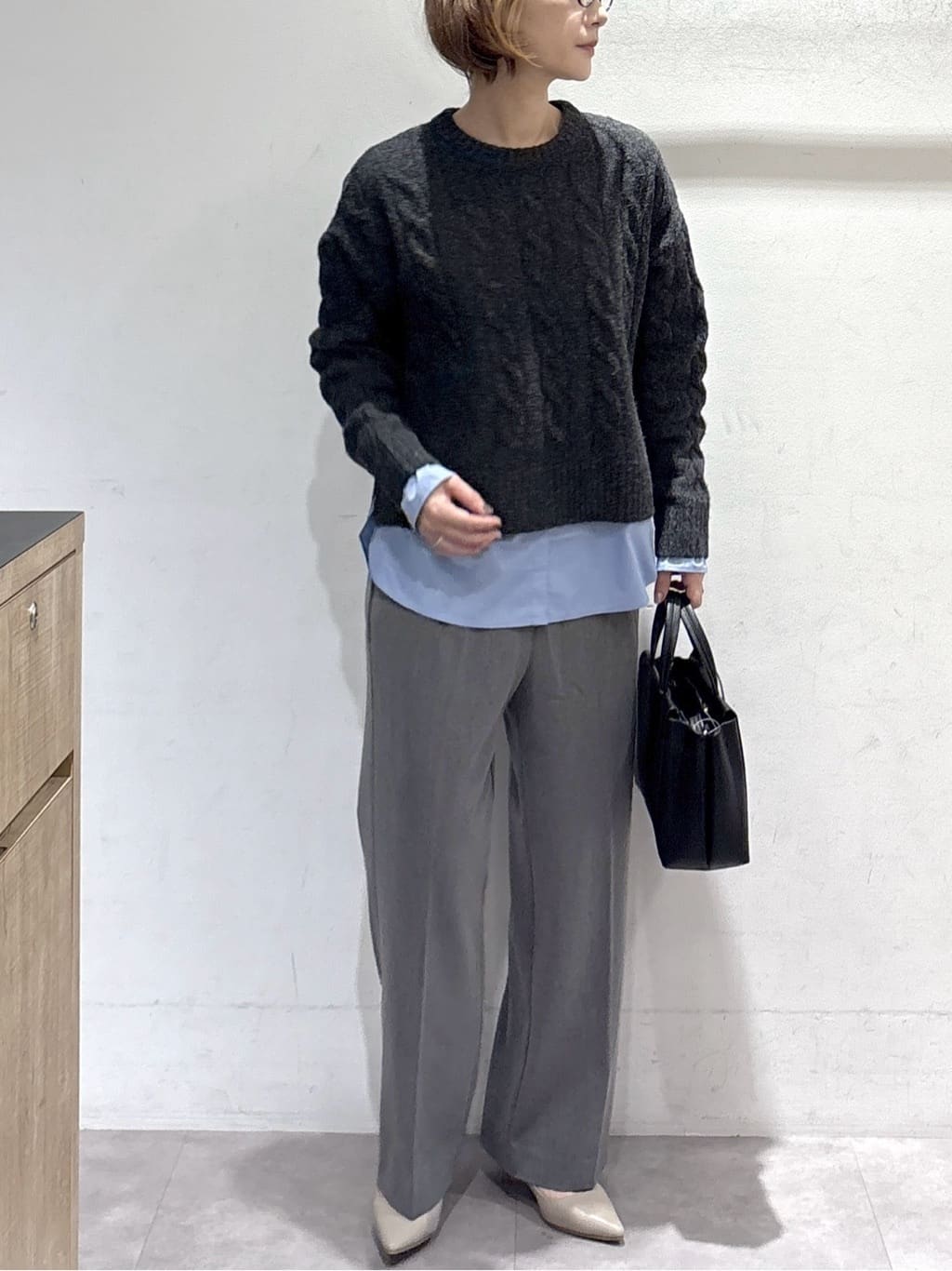 たけねぇさんの「OPAQUE.CLIP｜シャツドッキングカットソー【洗濯機OK】」を使ったコーディネート
