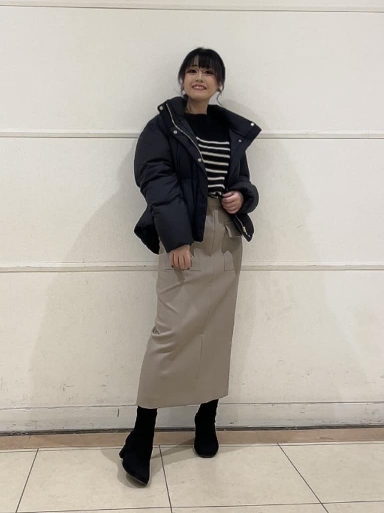 watanabeさんの「UNTITLED｜【洗える】モックネックミラノリブニット」を使ったコーディネート
