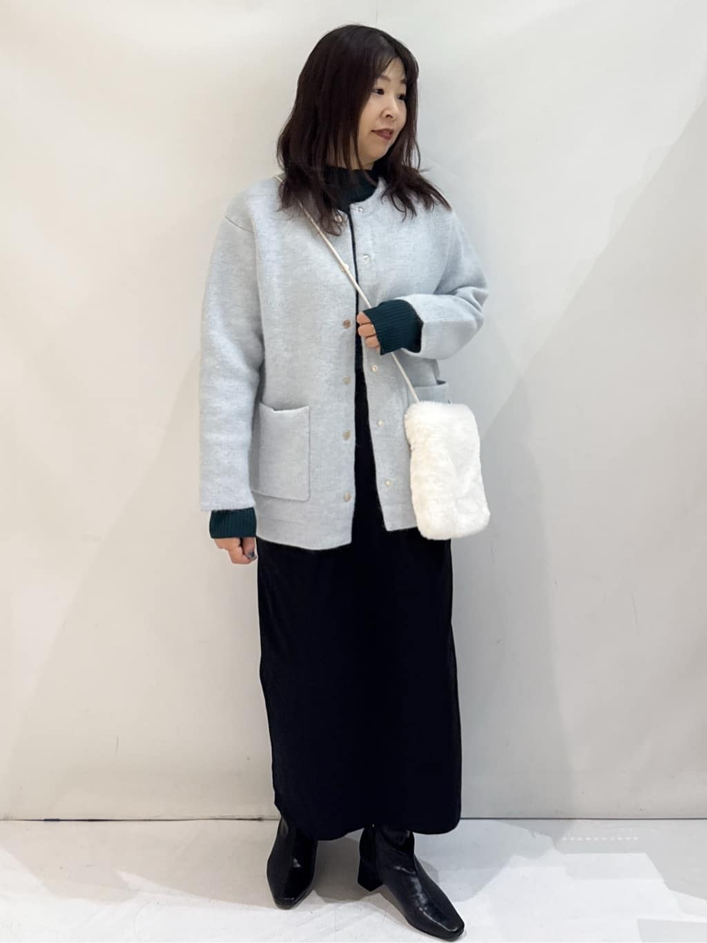 nakkoさんの「OPAQUE.CLIP｜ハイネックリブニット【洗濯機OK】」を使ったコーディネート