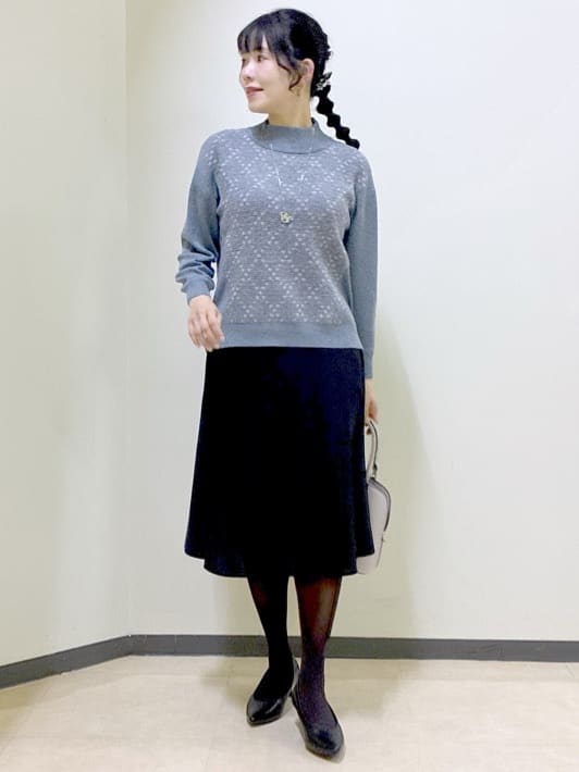  beni_gingerさんの「Reflect｜アーガイル柄ハイネックニット」を使ったコーディネート