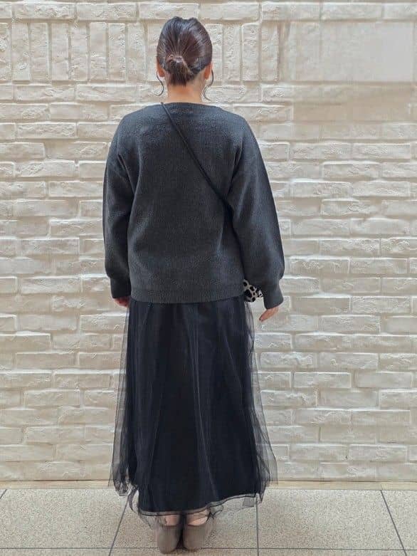 mamiさんの「index｜サイド編地切替ニットトップス／セットアップ対応【洗濯機OK】」を使ったコーディネート