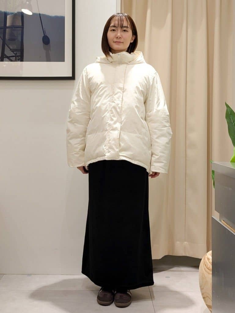 なめさんの「THE SHOP TK｜【ぎゅっとされているような暖かさ】撥水中綿ブルゾン」を使ったコーディネート