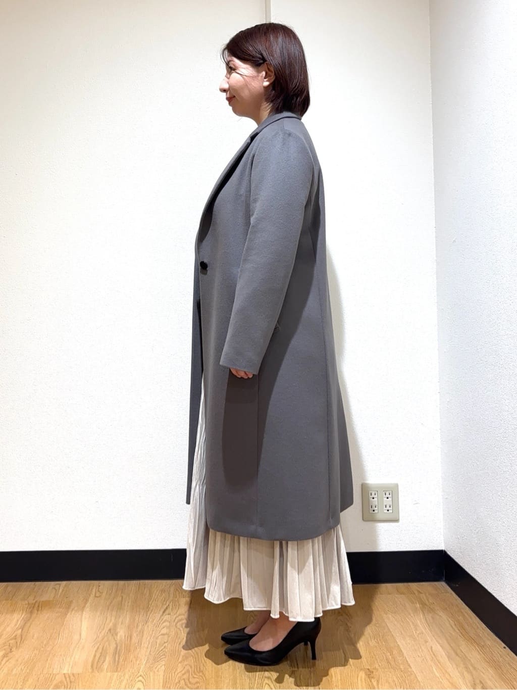MIKIKOさんの「UNTITLED｜【スタイリッシュ／オンオフ兼用】ウールチェスターコート」を使ったコーディネート