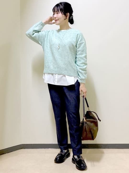  beni_gingerさんの「Reflect｜【重ね着でも一枚着でも◎】ドッキングジャージトップス」を使ったコーディネート