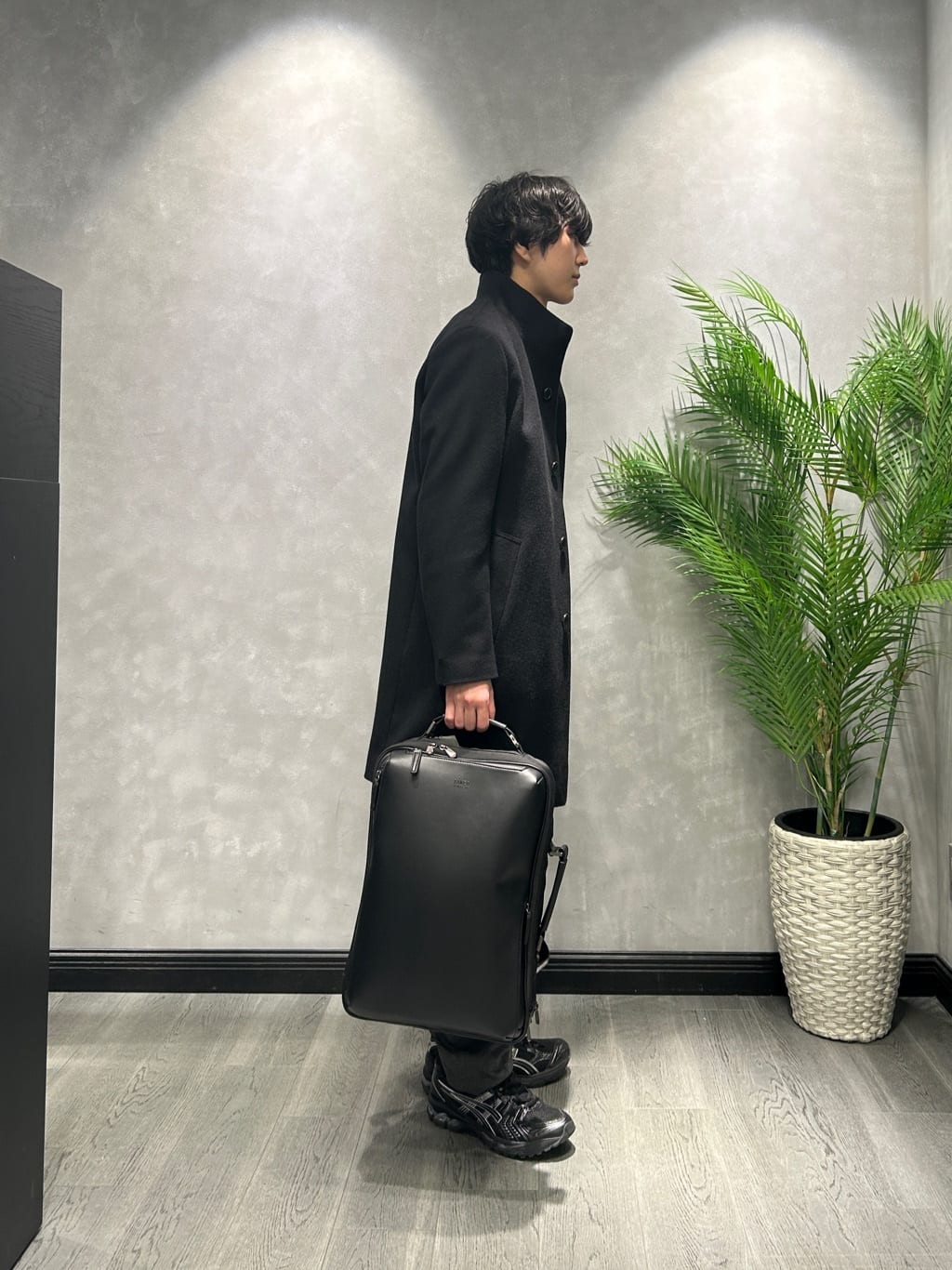 ruiさんの「TAKEO KIKUCHI｜【ウールカシミヤブレンド】ビーバー調 スタンドカラー コート」を使ったコーディネート