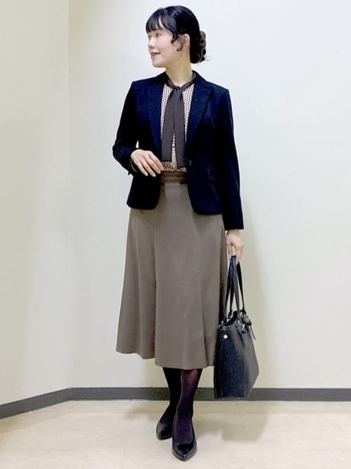  beni_gingerさんの「Reflect｜【レイヤードに◎】ボウタイプリントブラウス」を使ったコーディネート