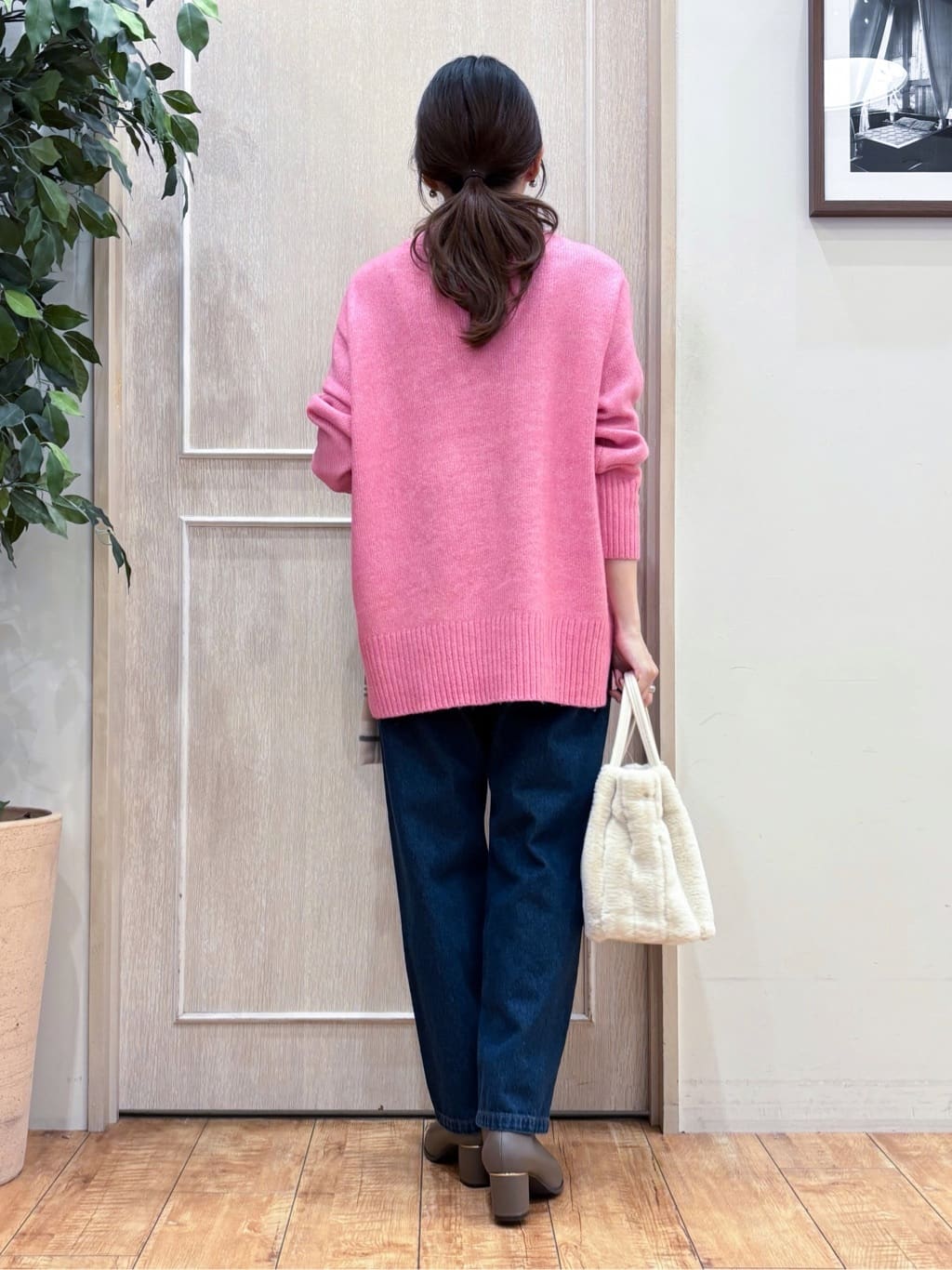 なみさんの「SHOO･LA･RUE｜【S-LL】ゆるシルエットな メランジタートルニット」を使ったコーディネート