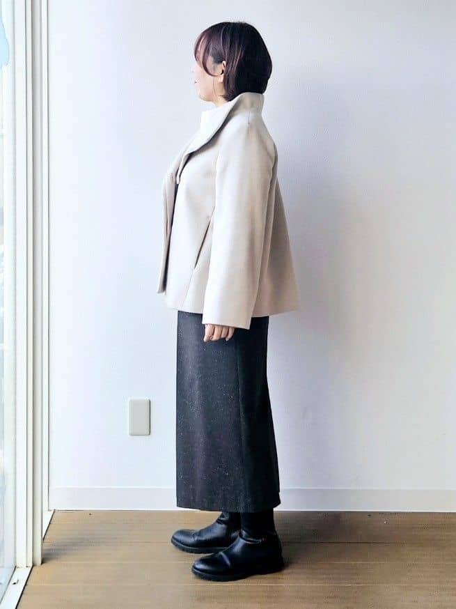 やじまさんの「UNTITLED｜【着回しが効く／オンオフアウター】ウールショートコート」を使ったコーディネート