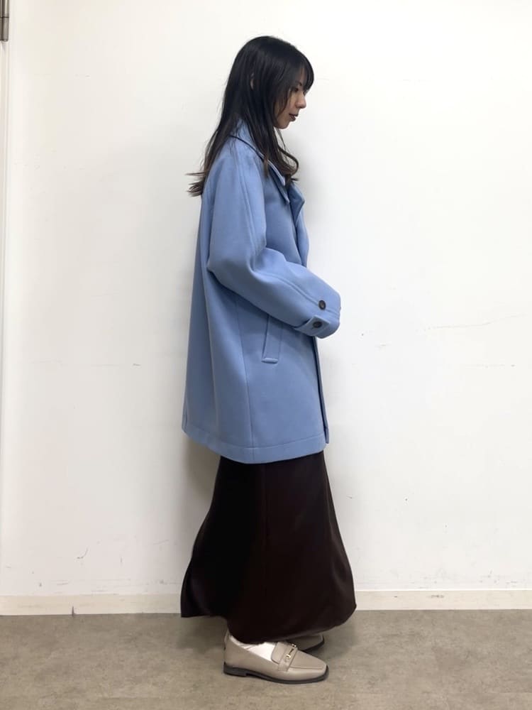 cotaniさんの「SHOO･LA･RUE｜【洗濯機可】やわらかレザー調ナロースカート」を使ったコーディネート