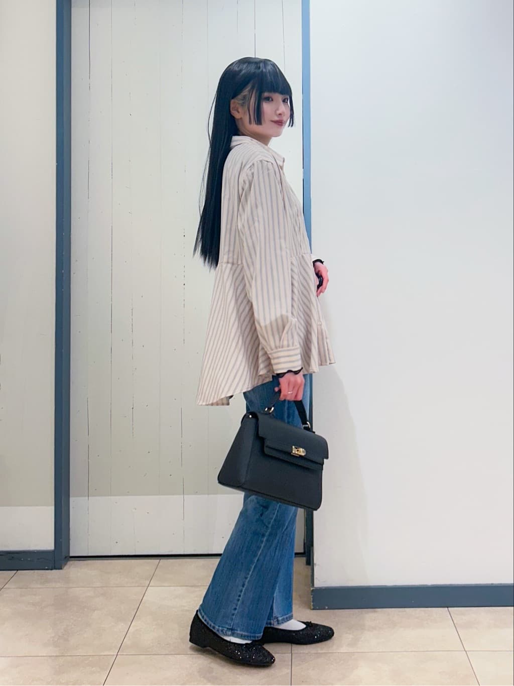 yukinoさんの「grove｜シアー切替ハイネックプルオーバー」を使ったコーディネート