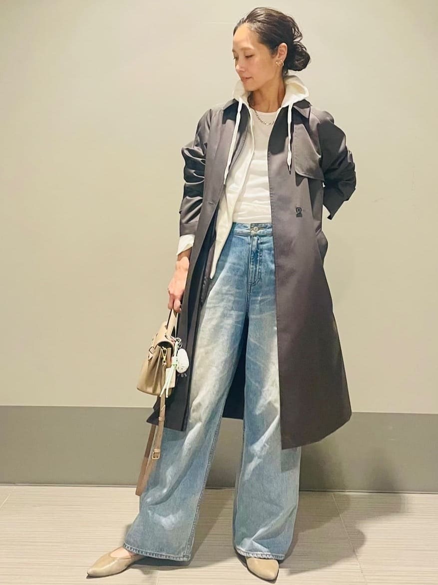 Annさんの「DRESSTERIOR｜【ウォッシャブル/美シルエット】ライト トレンチコート」を使ったコーディネート