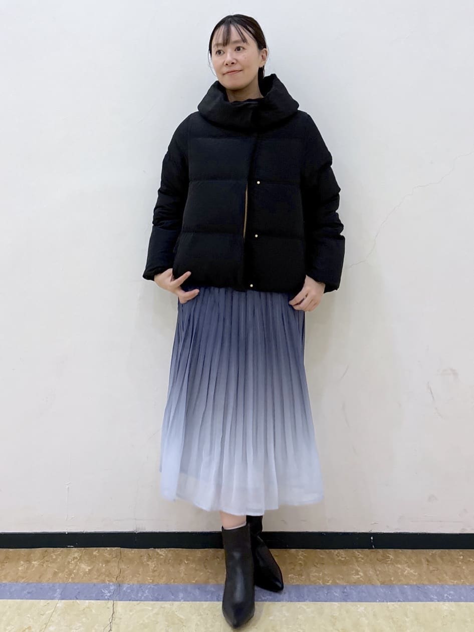 akariさんの「index｜KAWADAダウンショートコート【撥水／洗濯機OK／静電気防止裏地】《XS～LL》」を使ったコーディネート