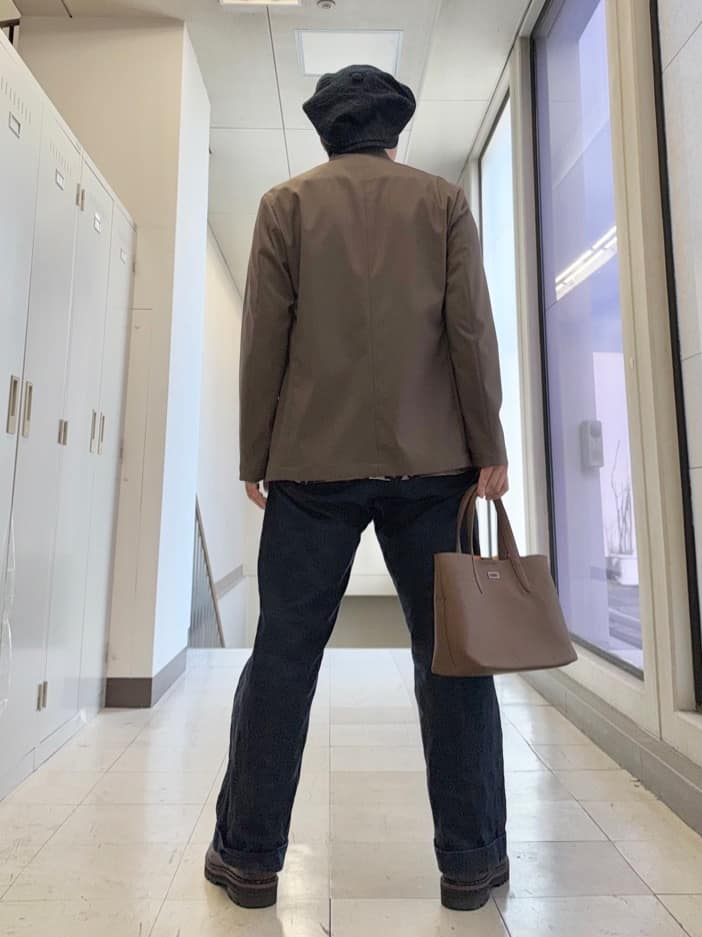 MAKOTO AIさんの「TAKEO KIKUCHI｜【ON／OFF兼用】CARREMANファブリック ノーカラージャケット」を使ったコーディネート