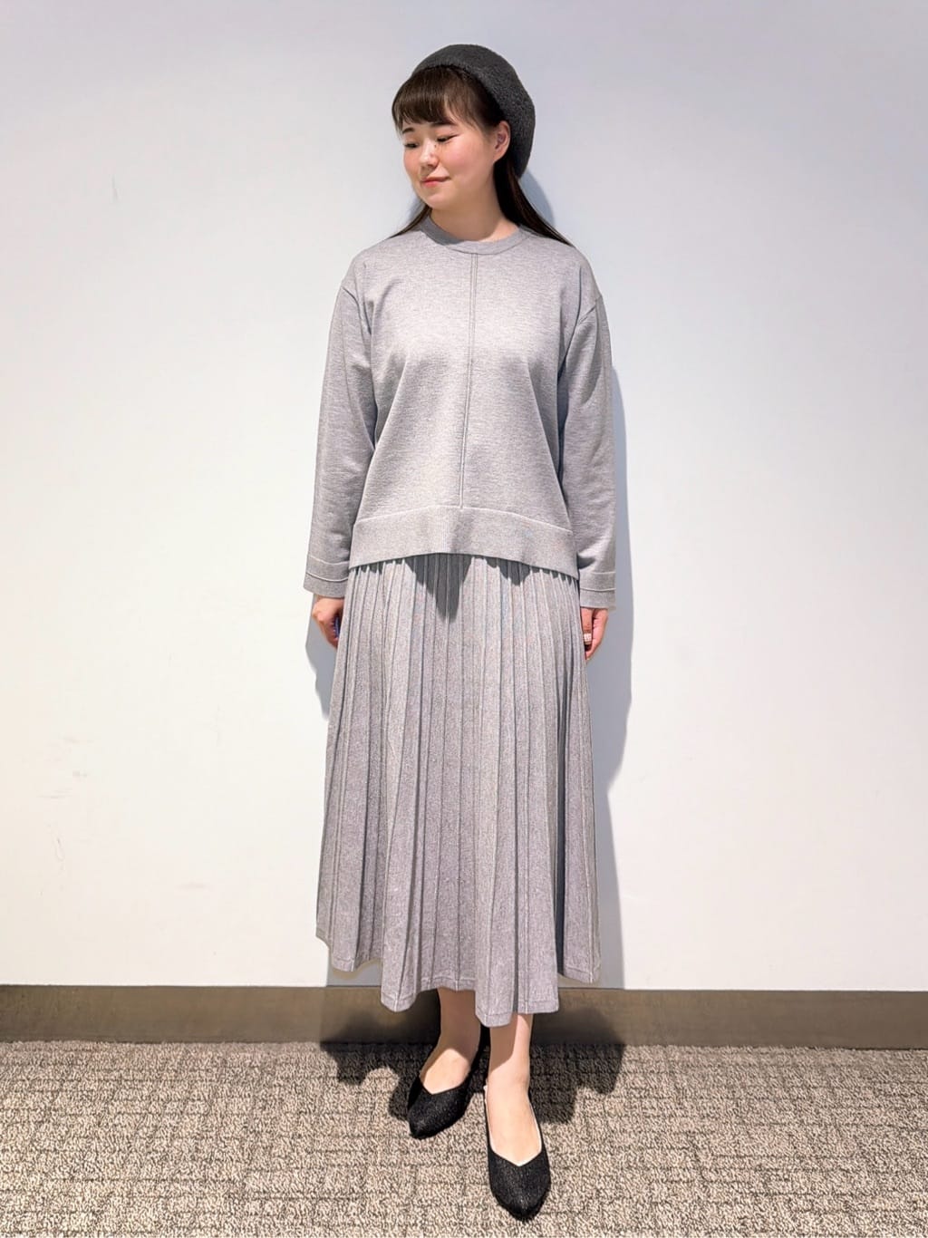 みーさんの「grove｜フーデットミドルコート」を使ったコーディネート