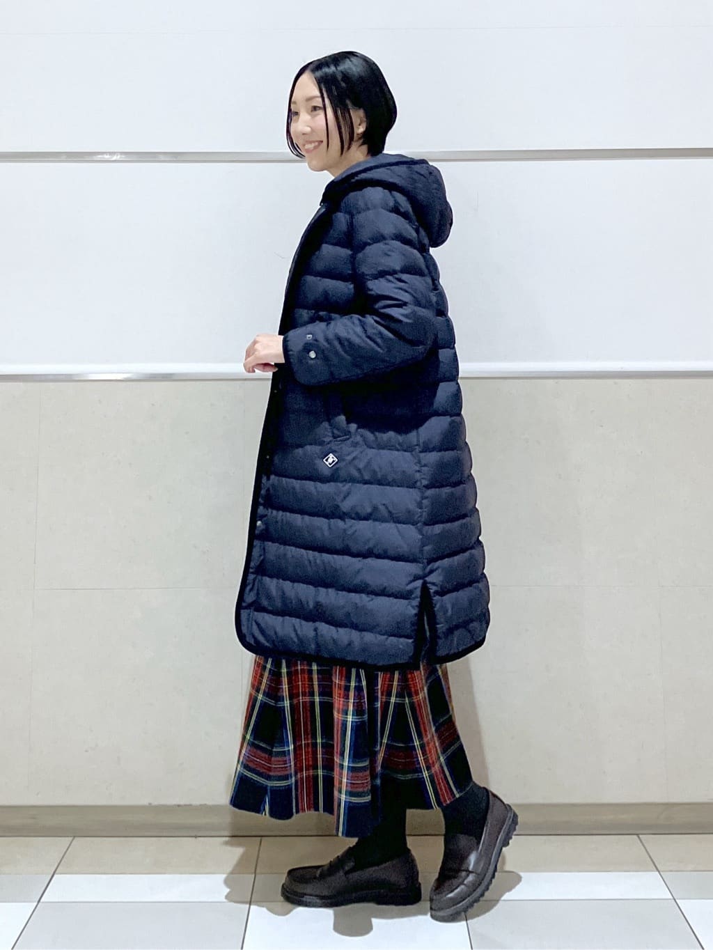 eriko さんの「Dessin｜【撥水・2WAY】ミュラーダウンコートロング丈」を使ったコーディネート