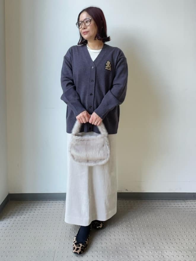 Asamiさんの「DRESSTERIOR｜レタードニットカーディガン」を使ったコーディネート