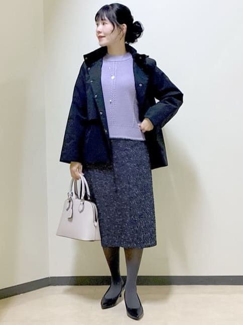  beni_gingerさんの「Reflect｜【ほんのりラメ感◎】ケーブル柄ニット」を使ったコーディネート