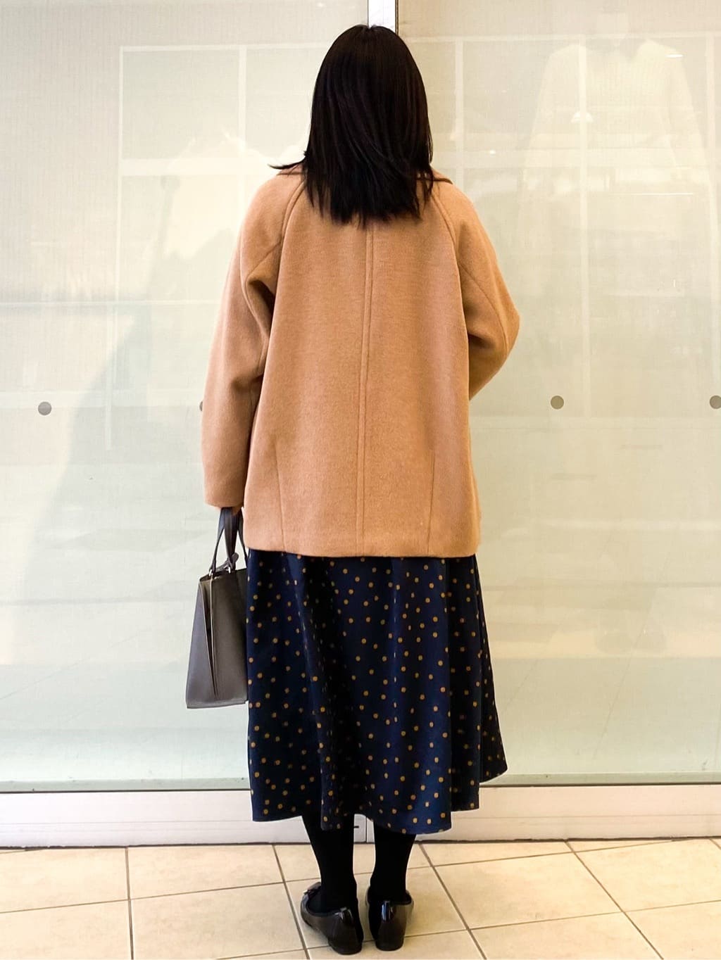 Jeanさんの「OPAQUE.CLIP｜カシミヤブレンドウールミドルピーコート」を使ったコーディネート