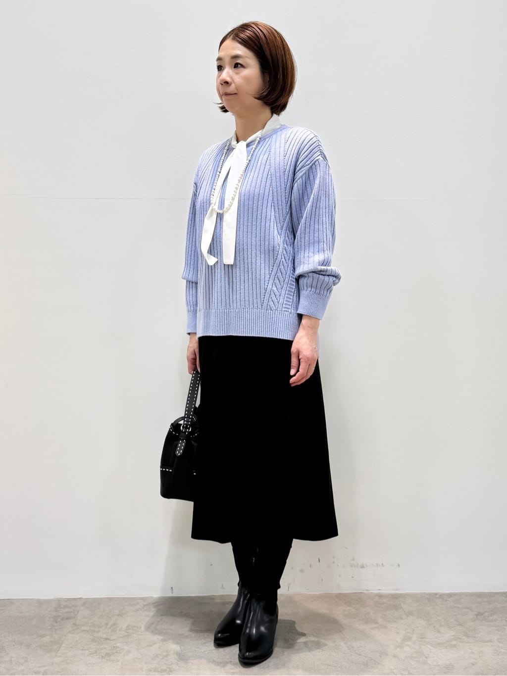 koyaさんの「Reflect｜【ゆったり着られる◎】ワイドリブニットプルオーバー」を使ったコーディネート