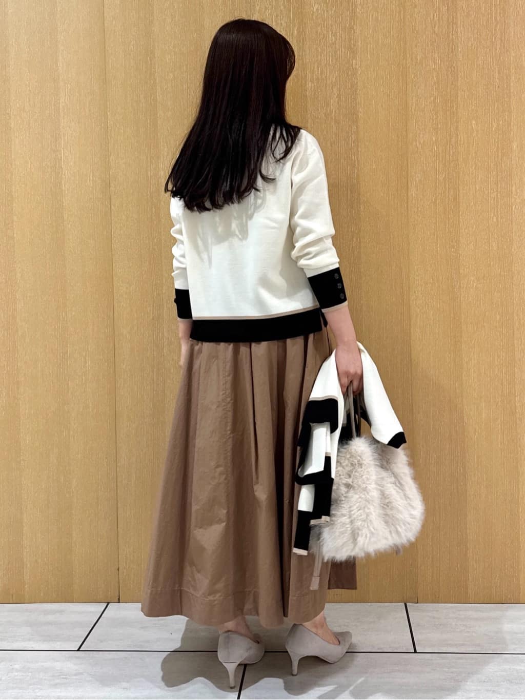 nanaさんの「UNTITLED｜【アンサンブル可/洗える】ウールミラノリブニット」を使ったコーディネート
