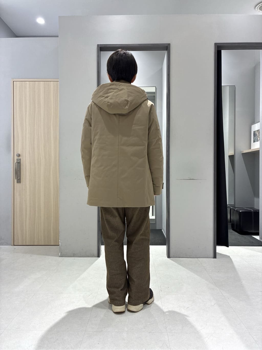 わいずみさんの「TAKEO KIKUCHI｜【None Of Stress】ストレッチ ダウンブルゾン」を使ったコーディネート