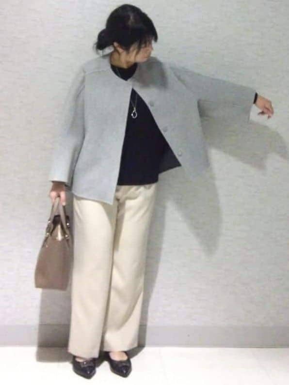 sakoさんの「Reflect｜【パンツ合わせにぴったり◎】ゆったりオフボディニット」を使ったコーディネート