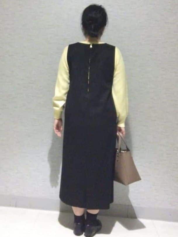 sakoさんの「Reflect｜【選べる8色／スカートにもパンツにも◎】ウール混ボートネックニット」を使ったコーディネート