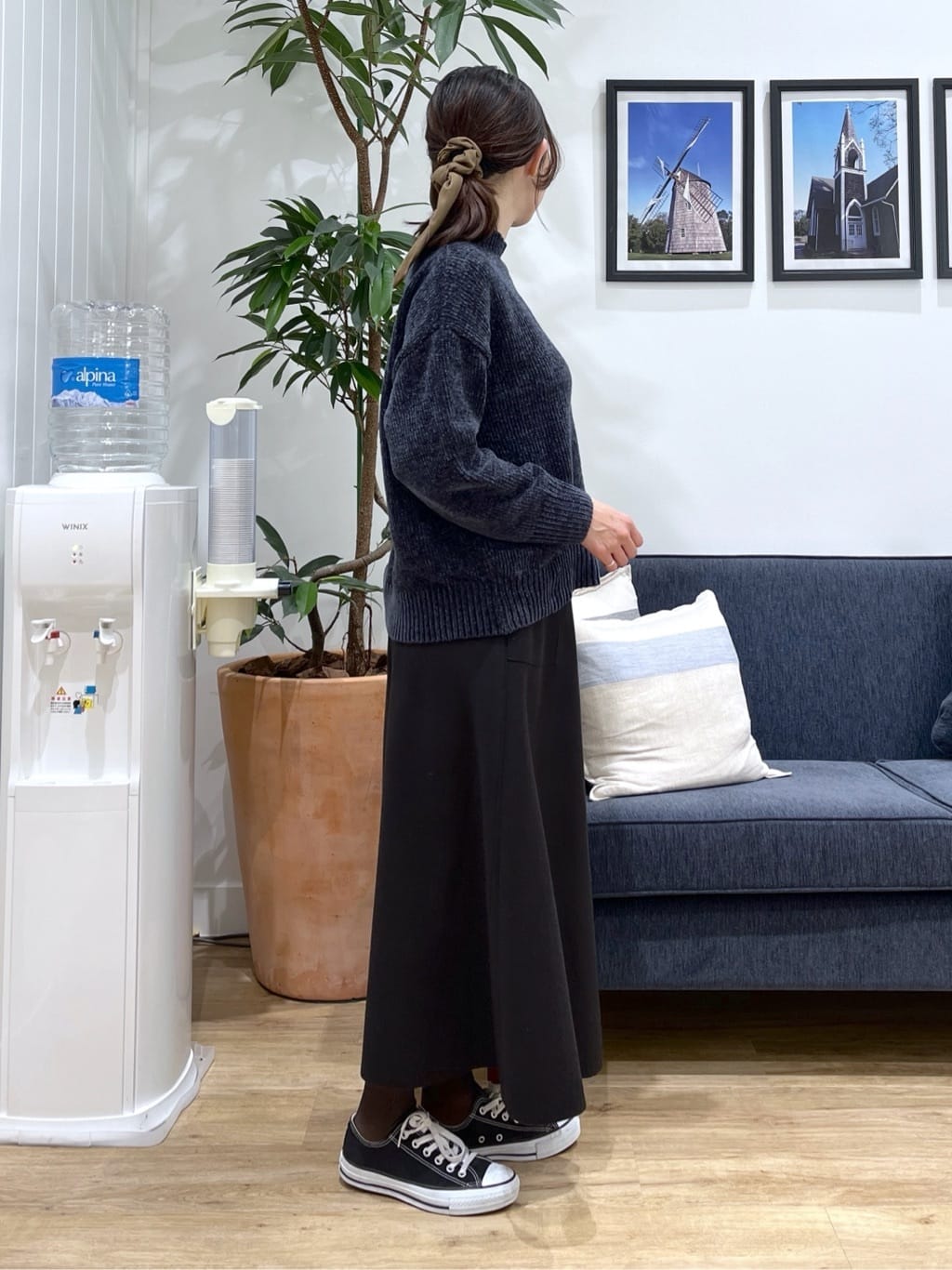 canaさんの「Dessin｜ウール混クルーネックコート」を使ったコーディネート