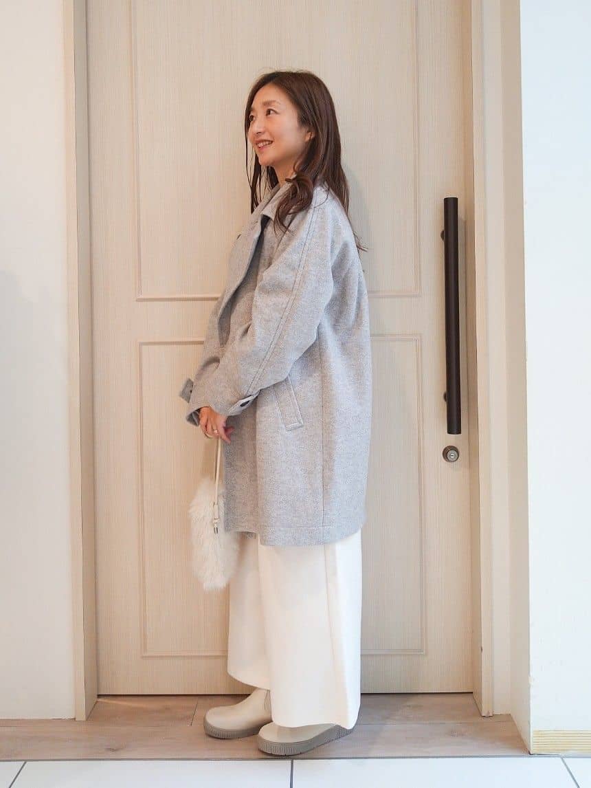 mi-saさんの「SHOO･LA･RUE｜【S-LL/洗濯機可】さりげないラメが上品　クルーネックニット」を使ったコーディネート
