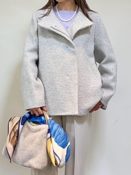 tomoさんの「UNTITLED｜【8色展開／コンパクト丈】レーヨン混 コクーンニット」を使ったコーディネート