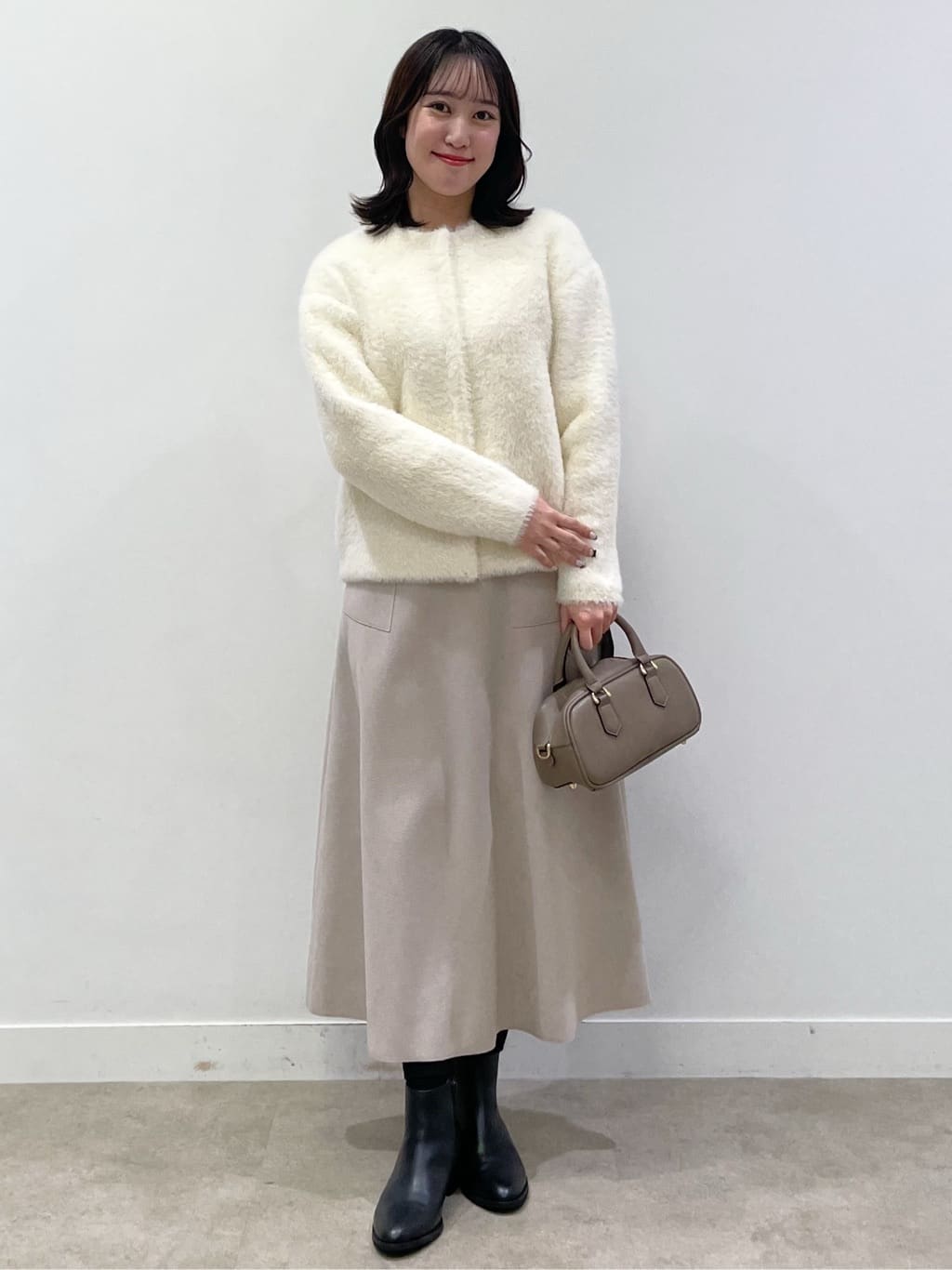 yukariさんの「Dessin｜メルトンジャージフレアスカート」を使ったコーディネート