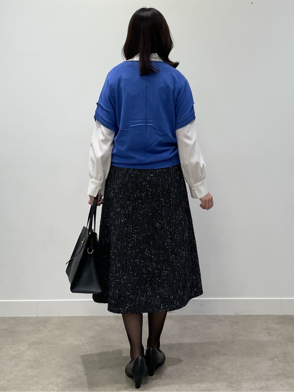 yukariさんの「Reflect｜【選べる7色◎／手洗い可／二の腕カバー】半袖ニット」を使ったコーディネート