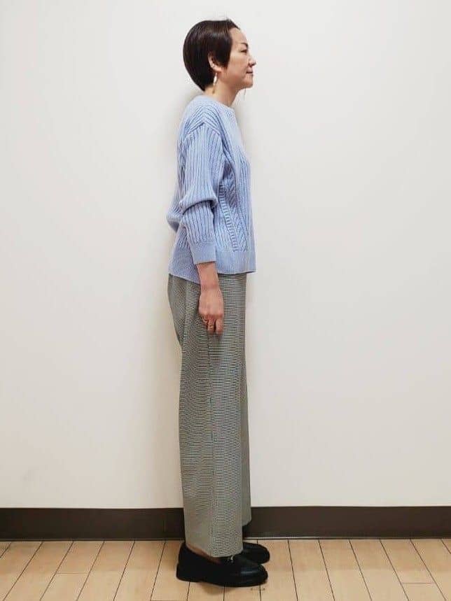 yuuさんの「Reflect｜【ゆったり着られる◎】ワイドリブニットプルオーバー」を使ったコーディネート