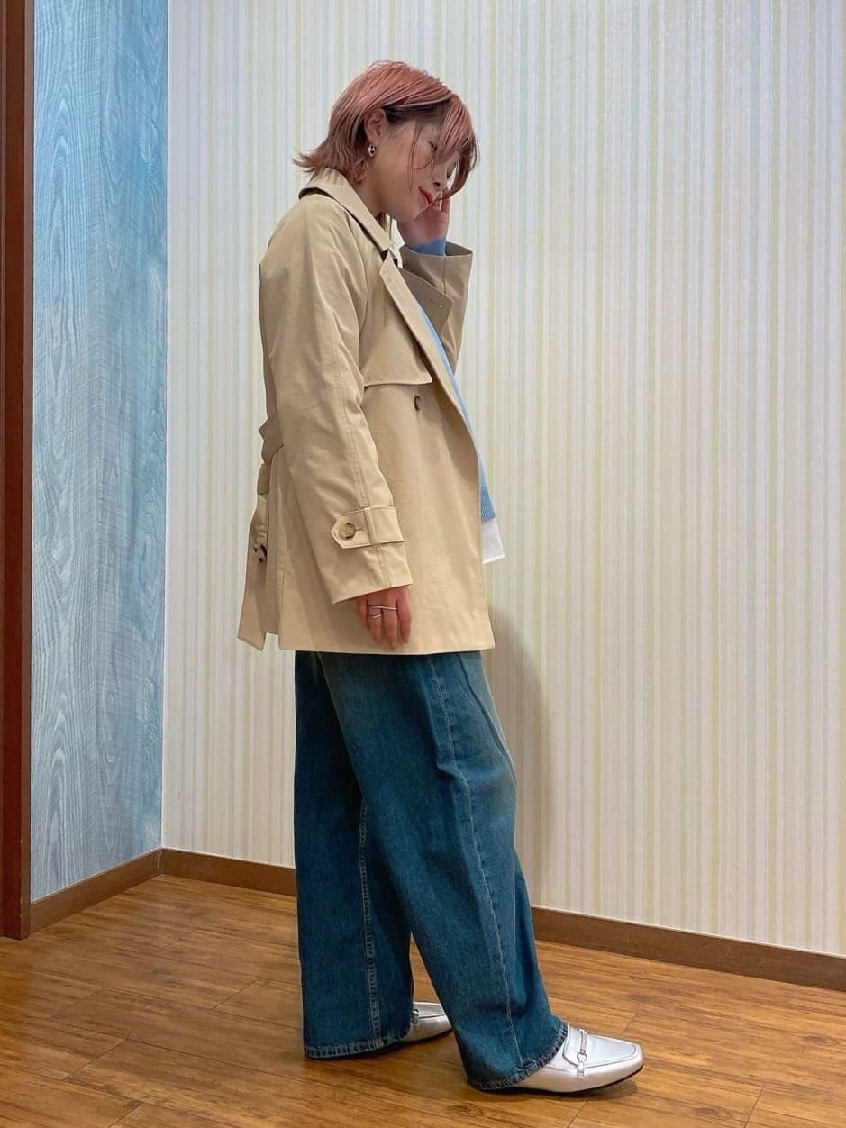 ayaさんの「SHOO･LA･RUE｜【消臭】キラキラ ビットローファー」を使ったコーディネート