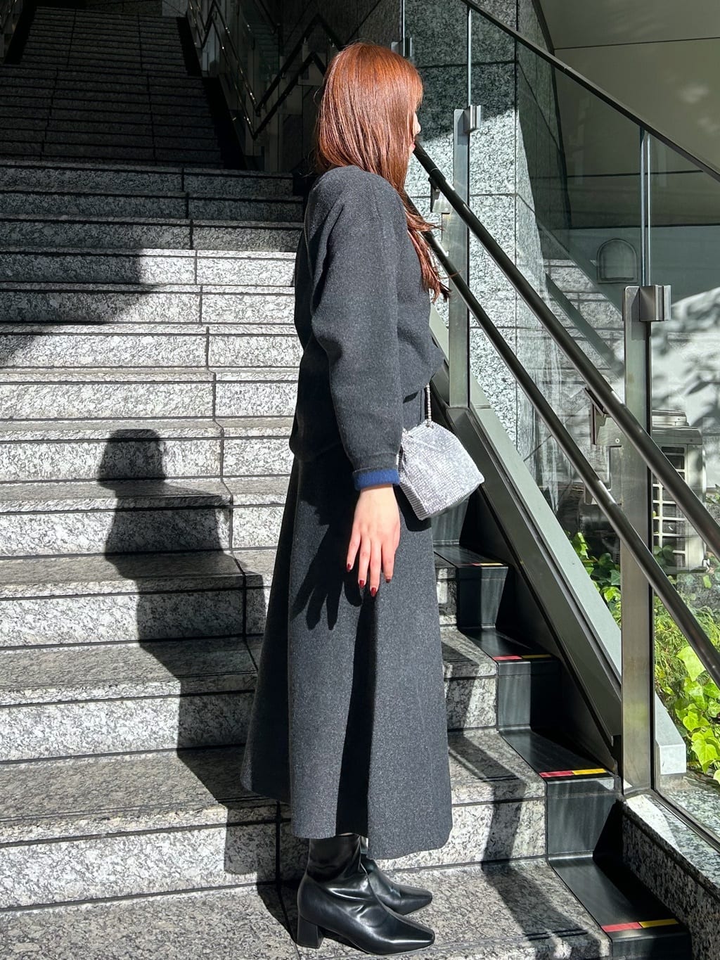 Risaさんの「OPAQUE.CLIP｜サイド編地切替ニットトップス／セットアップ対応【洗濯機OK】」を使ったコーディネート