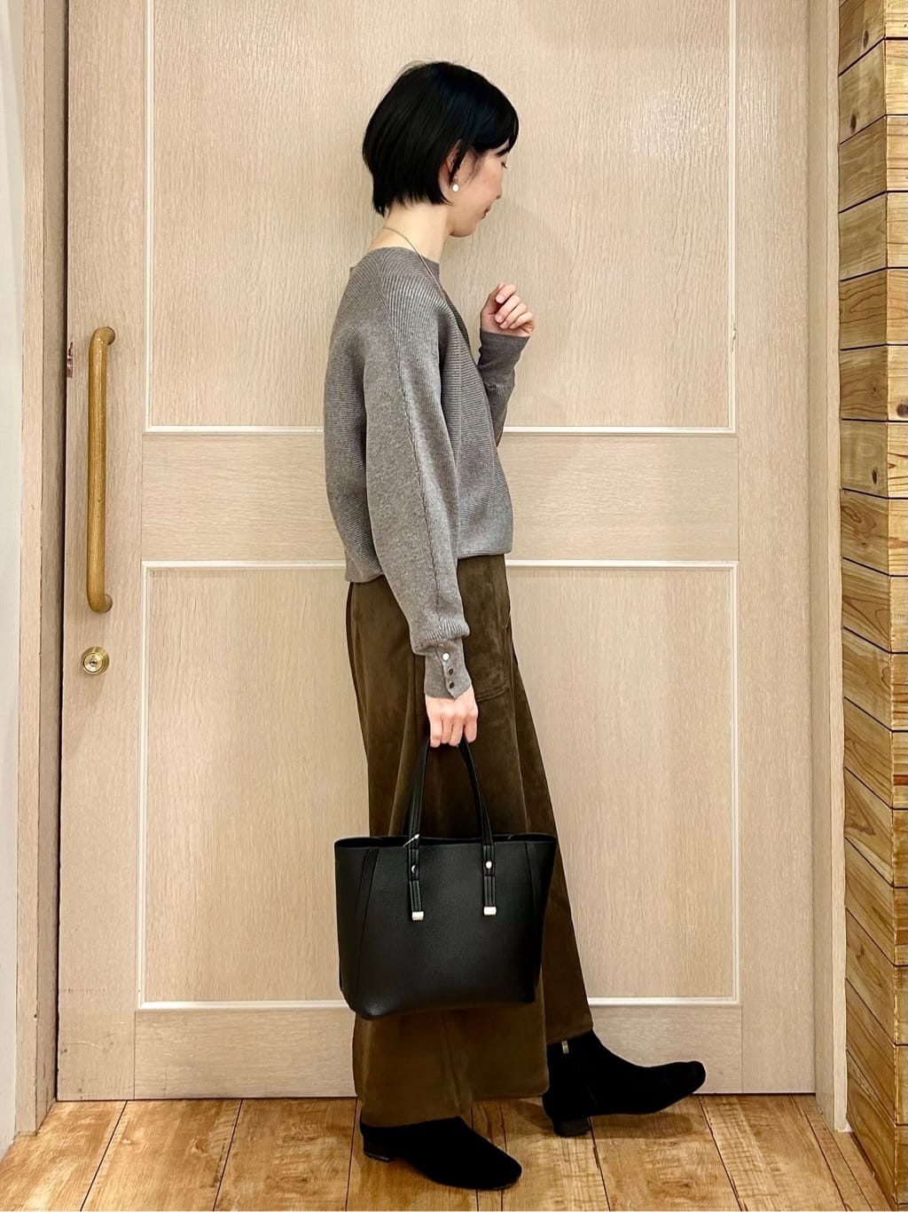 ちぐささんの「SHOO･LA･RUE｜【軽量/2WAY】コーデのアクセントになる　配色トートバッグ」を使ったコーディネート