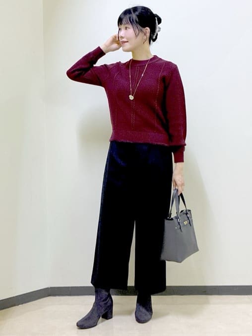  beni_gingerさんの「Reflect｜【ほんのりラメ感◎】ケーブル柄ニット」を使ったコーディネート