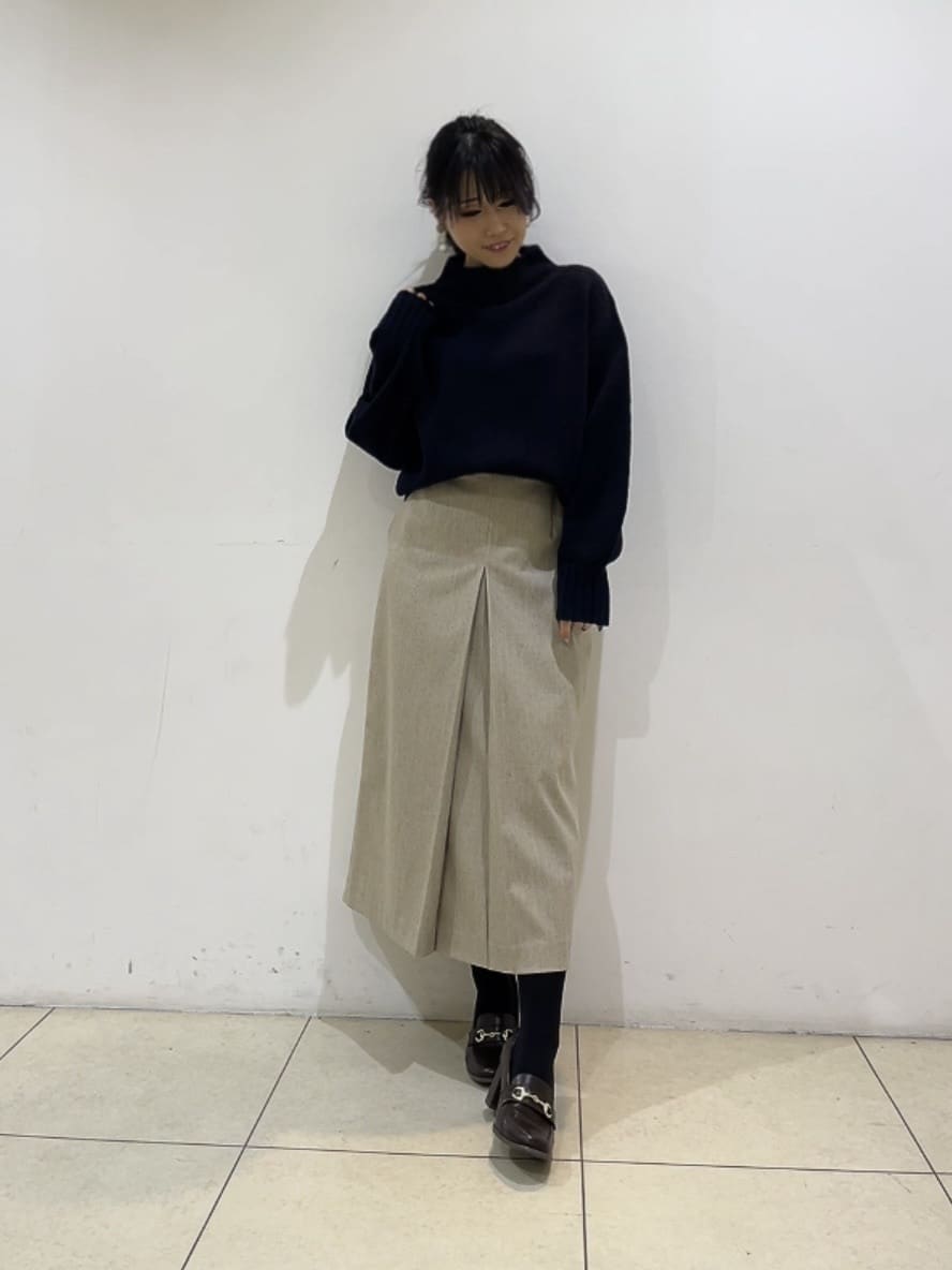watanabeさんの「UNTITLED｜【洗える】スポンディッシュ ボトルネックニット」を使ったコーディネート