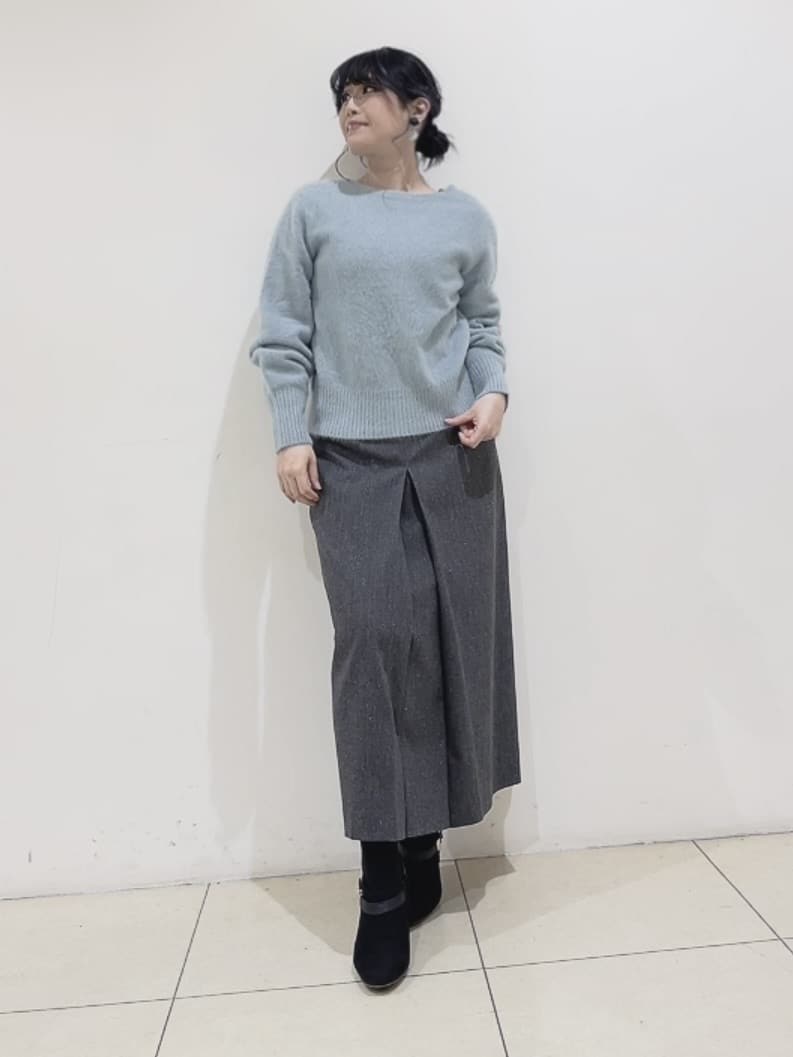 watanabeさんの「UNTITLED｜【ふわふわニット/前後2WAY】フォックスカシミヤカーディガン」を使ったコーディネート